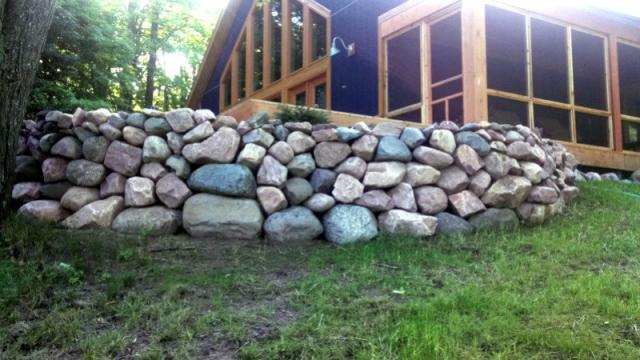 Rock Retaining wall