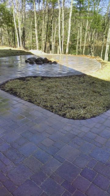 Firepit with Paver Walkway