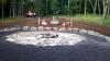 Firepit with Mesquite flagstone and traprock