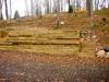 Treated Timber retaining wall